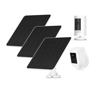 Panel Solar para Cámara Ring, 5W Panel Solar para Cámara para Stick Up Cam/Pro Batería, Spotlight Cam/Plus/Pro, Wyze Batería Pro, Solar para Cámara Ring con Cable de 9,8 Pies, Pack de 3