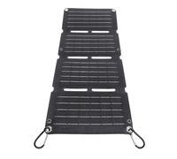 Panel solar plegable, cargador rápido de silicio monocristalino de 40 W, portátil de 4 pliegues con doble USB tipo C DC, para acampar al aire libre