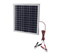 Panel Solar Portátil de 50 W con Cable de 9.8 Pies DC 18 V Clips de Batería Rojos y Negros Marco de Aluminio Monocristalino DC 18 V Clips de Batería para RV Camping Senderismo