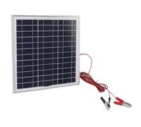 Panel Solar Portátil de 50 W, Marco de Aluminio Impermeable, Panel Solar de Silicio Monocristalino con Clips de Cocodrilo, Cable de 9.84 Pies para RV, Camping, Senderismo