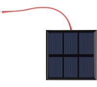 Panel solar portátil mini de 0,7 W y 1,5 V, módulo de alimentación para proyectos DIY, cargador para batería de 1,2 V con cable, dimensiones 70 x 70 mm