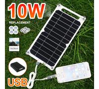Panel Solar portátil, Panel USB plegable para acampar al aire libre, Banco de energía de 5V para cargador de iPhone, Kit de paneles de teléfono móvil, batería 1W
