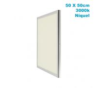 Fabrilamp Panel de superficie Tolstoi 48 W 3000 K 3840 lm Níquel satinado 50×50×2,3