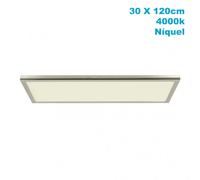 Panel superf. 72w 4000k tivoli niquel 2,5x30x120cm 6120 lm