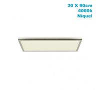 Panel superf. 72w 4000k tivoli niquel 2,5x30x90 cm 6120 lm