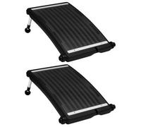 Paneles Calefactores Solares De Piscina Curvos 2 Uds 72,5x46 Cm Vidaxl