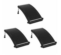 Paneles Calefactores Solares De Piscina Curvos 3 Uds 110x65 Cm Vidaxl
