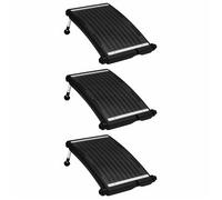 Paneles Calefactores Solares De Piscina Curvos 3 Uds 72,5x46 Cm Vidaxl