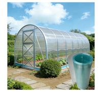 Paneles de invernadero de policarbonato de 0,8 mm, resistentes a los rayos UV, para jardines, terrazas, techos (0,5 x 15 m), paneles duraderos para luz diurna