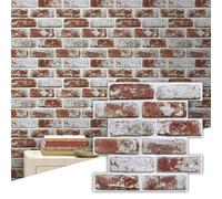 Paneles de Pared 3D Papel 3D Ladrillo Efecto Piedra Pared Autoadhesivo PVC Panel Decorativo Revestimiento Pegatinas 3D para Paredes Decoración de Interiores