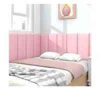 Paneles de Pared autoadhesivos de Cuero Rosa para cabecero de Cama - Protector antichoque 3D para Cama, Ideal para Dormitorio, Dojo o Sala de Juegos (Tamaño: 100 x 50 cm)