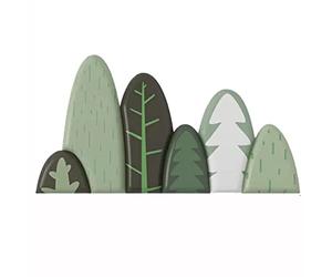 Paneles de pared para niños, adhesivos de pared anticolisión, para habitación de niños y niñas, patrón de árboles verdes, acolchado de pared de poliuretano, paneles de pared 3D, acolchado de pared