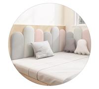 Paneles de pared tapizados 3D anticolisión, despegar y pegar, para cama individual y doble, protector contra salpicaduras para cama de niños