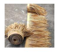 Paneles de Techo de Paja Artificial para decoración de cabañas Tiki y cenadores, Paja simulada Duradera y Resistente a la Intemperie para Cubiertas de terrazas y Patios Exteriores.