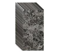 Paneles decorativos de pared con diseño de mármol, 10 unidades de 60 cm x 30 cm, revestimiento de pared autoadhesivo, adhesivo de azulejo de PVC para pared (Dark Marble)