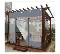 Paneles laterales de lona impermeable para exteriores con ojales, cubierta duradera para jardín, planta, taller, 3,8 x 2,5 m / 12.5x8.2ft