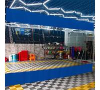 Paneles laterales de lona impermeable transparente para lavadero, lona de PVC resistente al desgarro para jardín, patio, cenador, partición plegable, tamaño 1,5 x 2 m
