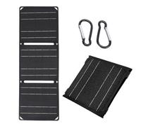 Paneles solares, 30W/40W 5V Panel solar potente portátil for exteriores PD 20W QC(Black,4Fold)