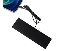 Paneles Solares - Banco De Energía Solar Plegable De 5W 5V | Panel De Alta on Cable | Cargador Solar Para Teléfonos, Linterna, Ventilador, Tienda De Campaña, Senderismo, Camping, Coche, Mo
