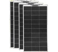 Paneles solares, diseño flexible, alta eficiencia, juego de 4 paneles solares