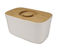 Panera, 35 x 22 cm, con tapa de bambú/tabla de cortar, blanco, Joseph Joseph