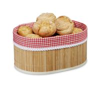 Panera bambu cesta de desayuno cesto plegable rústico lavable panera de bambú