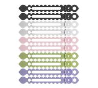 PANFHGFG 1 Juego de enrollador de Cables de Silicona Reutilizable, ventosas montadas en la Pared, Bridas para Cables para organización y Almacenamiento de Cables, Organizador de Cables de Silicona
