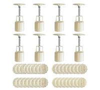 PANGBOER Molde prensado a mano, moldes de postre, sello de galletas, plástico ABS, pasteles, pasteles, para amantes de la repostería, moldes de plástico ABS Mooncaks