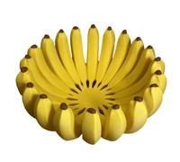 PANGBOER Mostrador de refrigerios Diseño de plátano de soporte de frutas para comedor Área de cocina Fiesta de café Decoración de servicio de Frutero en forma de plátano Servidor de dulces Tazón de