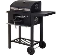Paniate design 73863 barbacoa de carbón con tapa, negro
