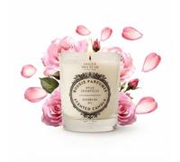 Panier des Sens - Vela Perfumada Rosa Calmante - Velas de Aromaterapia - Vela Decorativa de Vidrio - Fragancia Floral - Vela Natural y de Larga Duración Hecha en Francia - Cera Vegetal - 180g