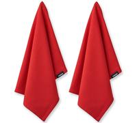 Paño de cocina ORGANIC 45 x 70 cm, juego de 2 piezas, rojo, algodón, Humdakin