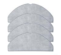 Paño de microfibra para mopa Cecotec para Conga 8490 para Ultra Power, almohadillas reutilizables para limpieza en seco y húmedo, color gris, paquete de 4 (4 unidades)