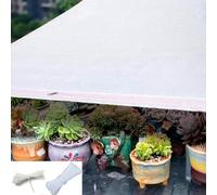 Paño For Sombra De Sol 90% con Ojales, Lona Malla Blanca For Jardín Patio(13.1 X 26.2ft/4X8 m)