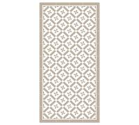 Panorama Alfombra Vinílica Hidráulica 12 - Marrón - 50x100 cm - Alfombras Vinilicas para Salón - Suelo Vinilico Cocina Lavable - Alfombra Exterior Impermeable Terraza