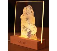 Panorama Lámpara Personalizada con Foto 15x15 cm - Comunion Regalo Boda - Mesita de Noche - Regalos Originales - Cuadro Personalizado Luminoso