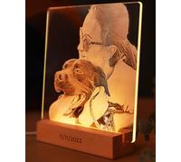 Panorama Lámpara Personalizada con Foto 18x18 cm - Comunion Regalo Boda - Mesita de Noche - Regalos Originales - Cuadro Personalizado Luminoso