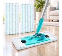 Paños Mopa Lavables 2 Unidades para Leifheit Profi XL | Pack de 2 paños de microfibra lavables para mopa, con diseño absorbente para limpieza diaria del suelo.