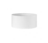 Fabrilamp Pantalla Abrila Dori cilíndrica E27 tejido popelín Blanco 40 cm