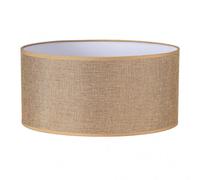 Pantalla cilindrica jin m10 marron 60dx60dx30h cm tejido saco-yute