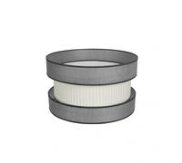 Pantalla colg./pie salon home e27 gris-beis 40dx40dx24h
