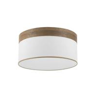 Pantalla colgante cloe m10 blanca/madera-oscura 50dx50dx22h difusor in