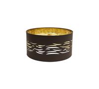 Pantalla colgante niebla 1xe27 marrón-oro 40dx40dx20h