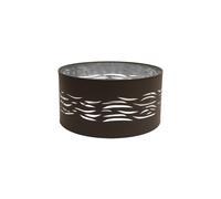 Pantalla colgante niebla 1xe27 marrón-plata 40dx40dx20h