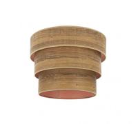 Pantalla colgante triple smile e27 madera oscura 40dx20dx26h