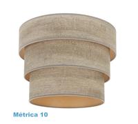 Pantalla colgante triple smile m10 madera gris 50dx40dx28h