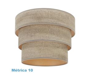 Pantalla colgante triple smile m10 madera gris 50dx40dx28h