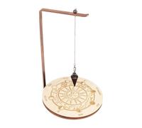 Pantalla de cañón de , pantalla de adivinación giratoria de madera | Collar con colgante de cristal de adivino, en fase lunar, piedra calmante, soporte de carga, bruja