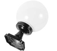Pantalla de Lámpara Acrílica y Aluminio Esférica para Poste Exterior | Repuesto de Instalación Rápida, Difunde la Luz y Mantiene Limpio el Conjunto, para Jardín y Farolas
