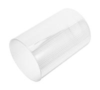 Pantalla de Lámpara Cilíndrica de Vidrio Estriado E27, 42 MM | Repuesto Transparente Textura Acanalada, para Colgantes y Sobremesa, Comedor y Estancias